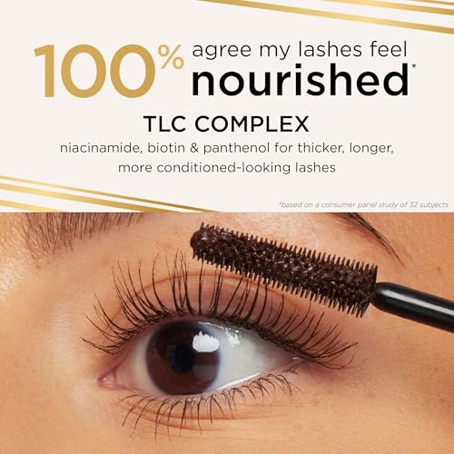 tarte tartelette XL tubing mascara – Lash Extensions in a Tube with Peptide, Extra-Bold Buildable Length & Volume, Smudge-Proof Longwear, Easy-to-Remove, Vegan & Cruelty-Free, full size, brown