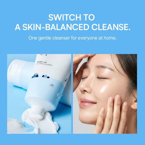 ROUND LAB 1025 Dokdo Cleanser - Low pH Hydrating Facial Cleanser for Sensitive Skin | 5.07 Fl Oz
