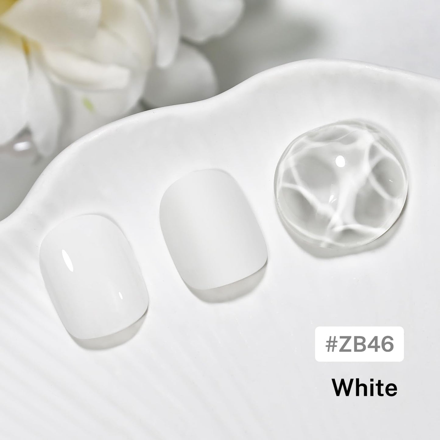 Skiennix 16.5ml White Nail Polish - Quick Drying, Long Lasting Color for DIY Home Manicure