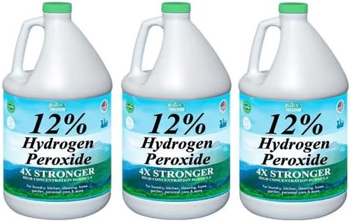 Nature's Freedom 12% Hydrogen Peroxide - Food Grade H2O2 Solution, 3 Gallons for Safe Use