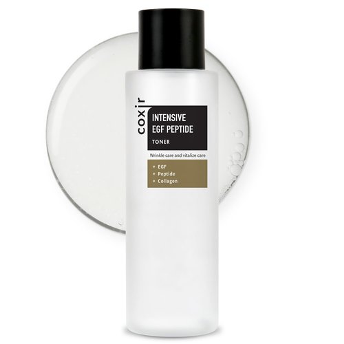coxir Intensive EGF PEPTIDE Toner l Face Toner with EGF(Epidermal Growth Factor), Peptide Filtrate for Dull l Hydrating, Smoothing, Calming, Moisturizing/Korean Skincare[50ml / 5.07 fl.oz.]