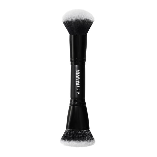 e.l.f. Liquid Bronzer & Contour Duo - Silky Pigmented Formula with Dual-Ended Brush | 100% Vegan & Cruelty-Free