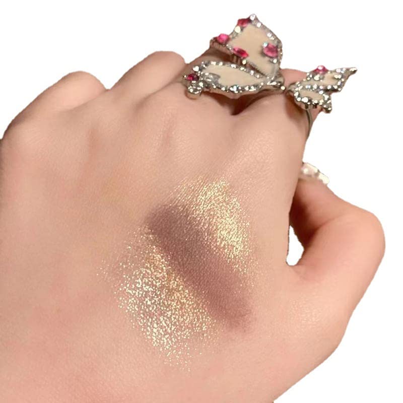 Vansonly 8 Colors Eyeshadow Palette, Multi Finishes Shimmer Reflective Matte Glitter Pressed Pearls, Velvety Texture High Pigmented Waterproof Long Lasting Makeup (Brown)