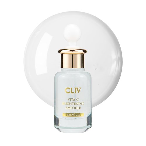 CLIV Vita C Brightening Ampoule Facial Serum | 85% Lemon Water | Skin Dullness Treatment | Vitamin Skincare |Skin Refreshing Serum | Korean Skincare (1.01 fl oz, 30ml)
