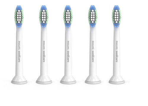 Philips Sonicare Replacement Toothbrush Heads - Simply Clean, 5 Count, HX6015/03 for Superior Oral Care