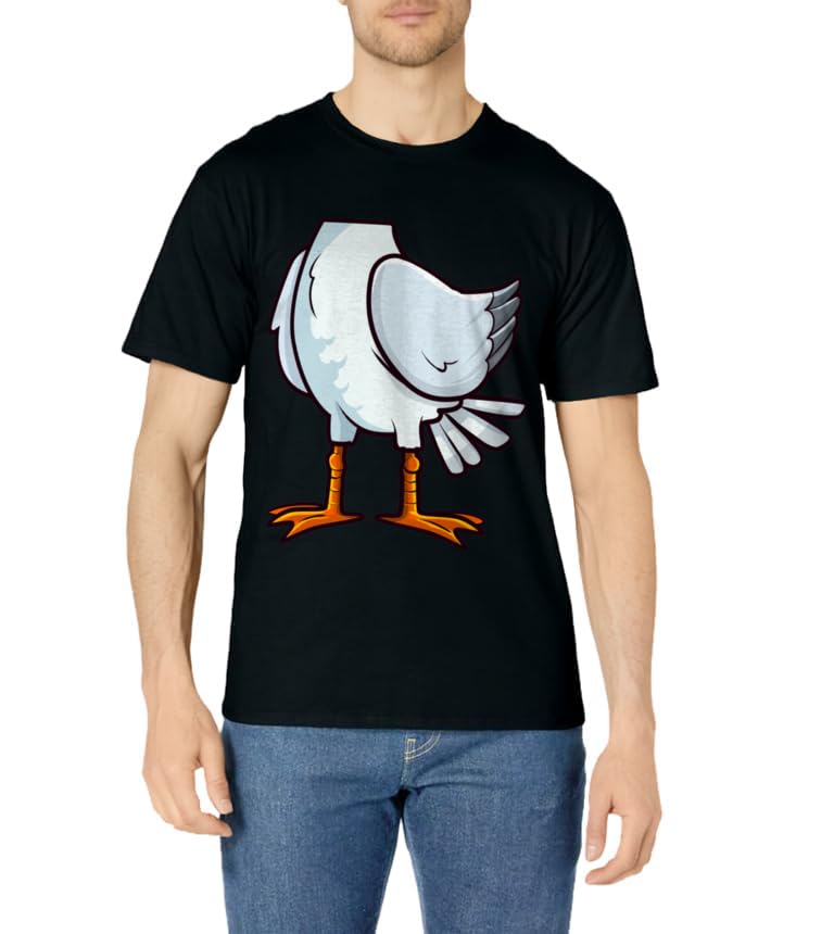 Seagull Funny Halloween Costume Party Cosplay Seabirds Kids T-Shirt