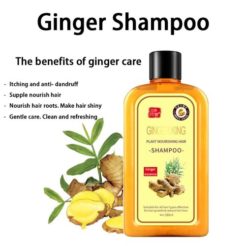 Ginaday Instant Ginger Hair Regrowth Shampoo - Anti-Hair Loss Formula for Thicker Hair | 9.47 FL. Oz (280 ML)