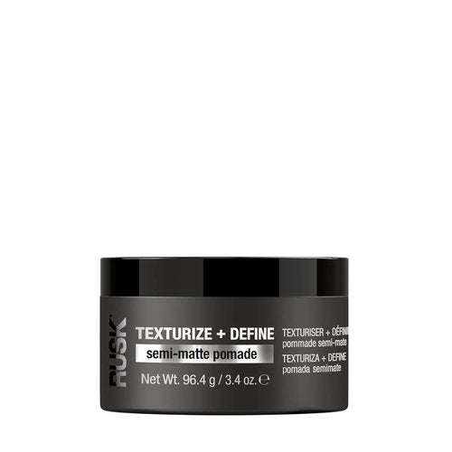 RUSK Semi-Matte Pomade - Texturizing & Defining Hair Product | Lightweight, Humidity-Resistant, 3.4 oz