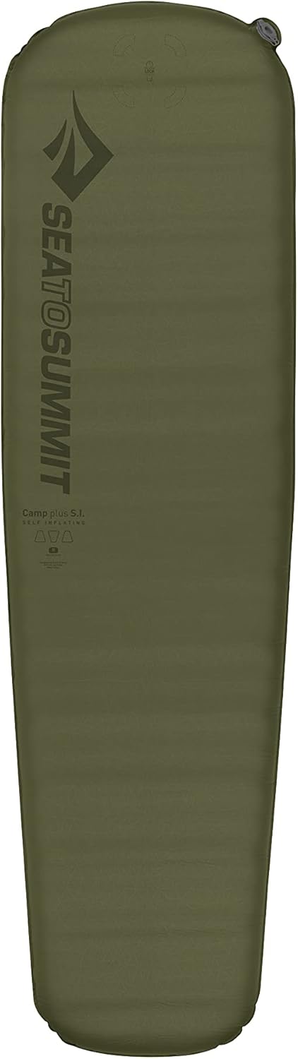 Sea to Summit Camp Plus Self-Inflating Sleeping Mat - Tapered Foam Design, Regular Size (72 x 20 x 3 inches)