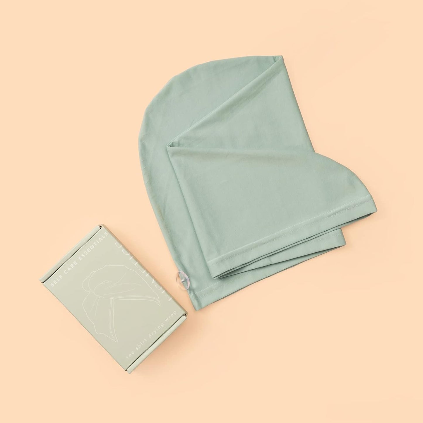 Skiennix Hair Drying Turban - Frizz-Free, Soft & Lightweight Wrap for Long Hair | Sage Color