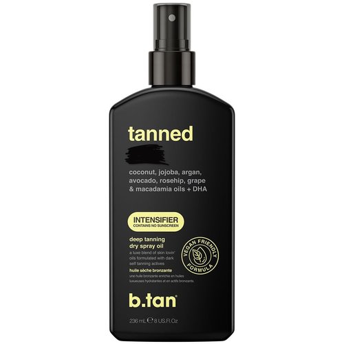 b.tan Best Tanning Oil - Fast-Drying Intensifier Spray for Dark Outdoor Tan | 8 Fl Oz