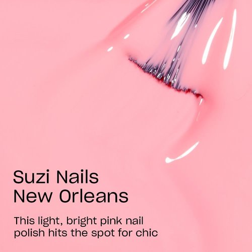 OPI Nail Lacquer Suzi Nails New Orleans | Opaque Soft Pink Crème Chip Resistant Nail Polish | Fast Drying, Streak Free