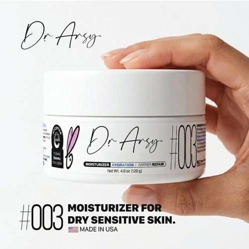 Moisturizer #003 Hydrating Face & Body Cream for Dry, Sensitive, Eczema-Prone Skin - Fast Absorbing, Fragrance-Free, Vegan | 120g