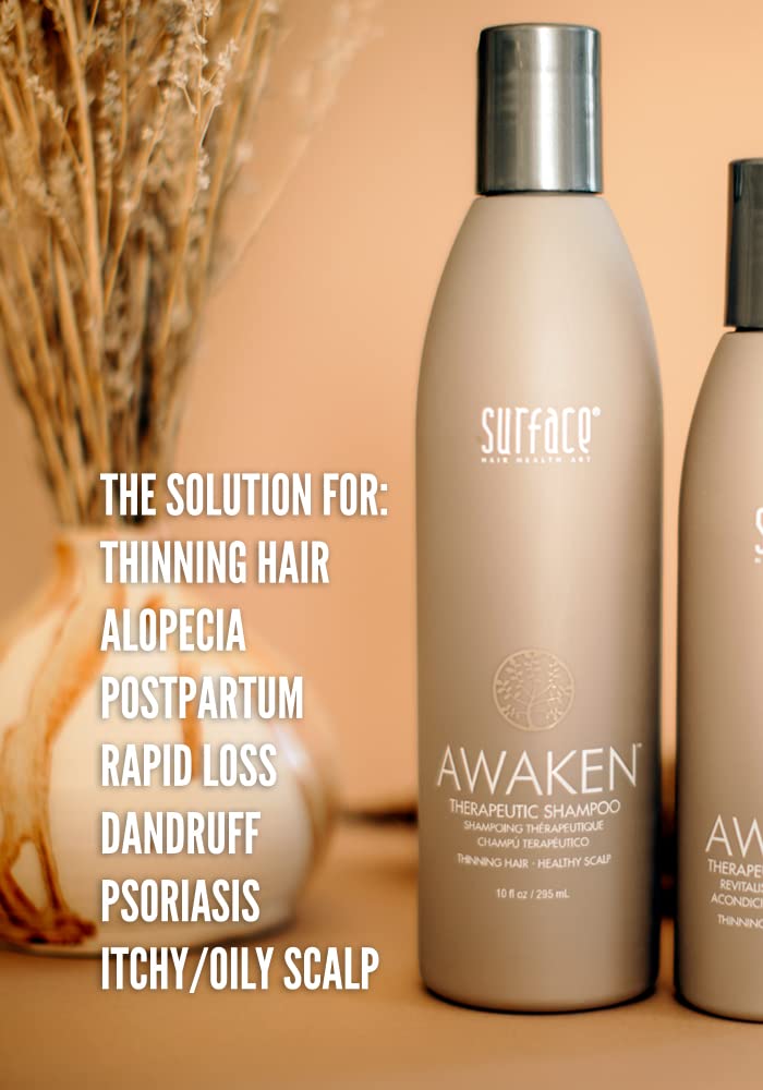 Surface Hair Awaken Therapeutic Shampoo - Natural Formula for Thinning Hair & Healthy Scalp
