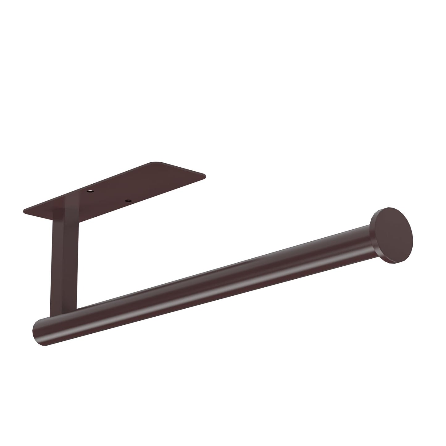 ASTOFLI Paper Towel Holder Under Cabinet No Drilling, Self Adhesive Paper Towel Holder Wall Mount for Kitchen Rack, Under Counter Napin Holder No Drill, 304 Stainless Steel Matte Black