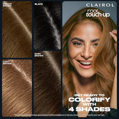 Clairol Root Touch-Up Temporary Concealing Powder, Black Hair Color, Pack of 1 - Packaging May Vary