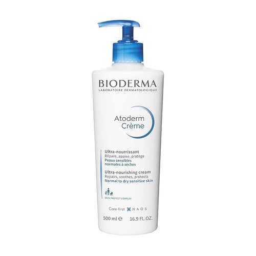 Bioderma Atoderm Cream - Hydrating Body Lotion for Normal to Dry Sensitive Skin - 500ml