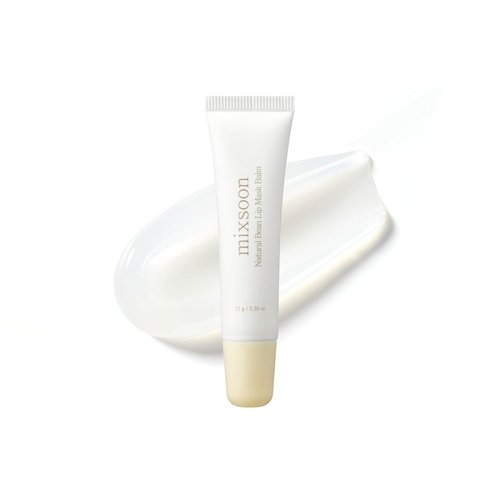 Mixsoon Natural Bean Lip Mask Balm - Hydrating & Softening Vegan Formula | 11g / 0.37 fl. oz.
