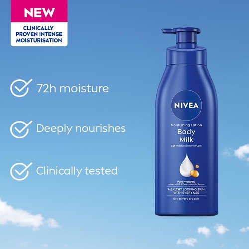 Nivea Nourishing Body Milk Lotion - Rich Moisture for Very Dry Skin | 400ml