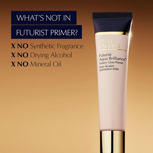 Estée Lauder Futurist Aqua Brilliance Primer - Hydrating Makeup Base with Hyaluronic Acid for Radiant Glow