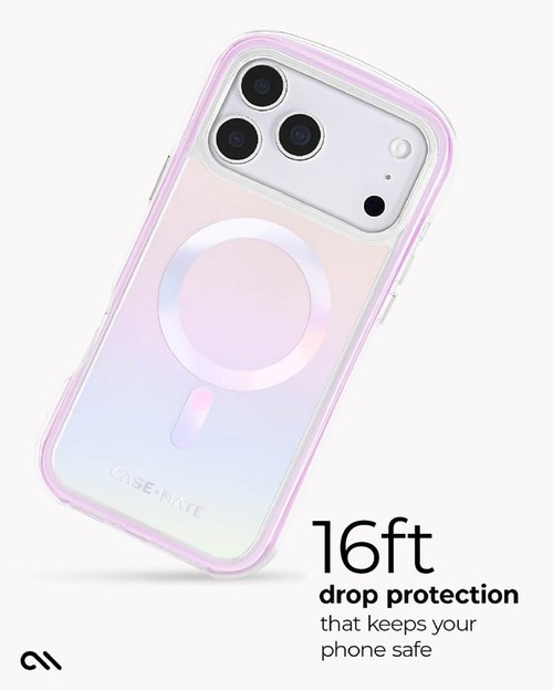 Case-Mate Jelly Pop Soap Bubble iPhone 17 Pro Max Case - Stylish Iridescent Design with 16ft Drop Protection | MagSafe Compatible