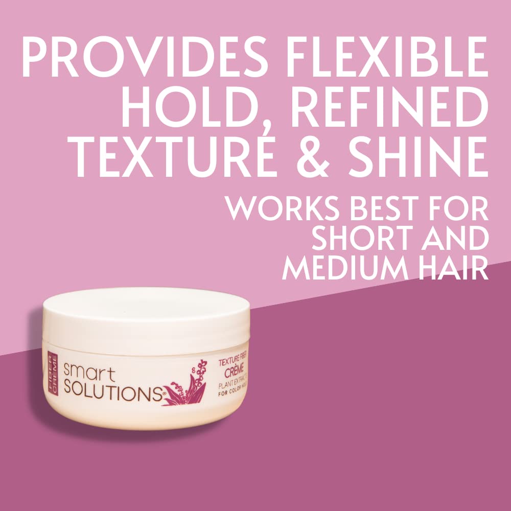 SMART SOLUTIONS Texture Fiber Creme - Ultra Control for Short Hair | 2 oz with Natural Shine