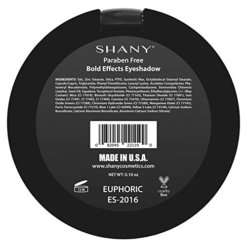 SHANY Bold Effect Eye Shadow - Paraben Free - EUPHORIC