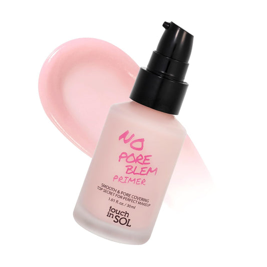 TOUCH IN SOL No Poreblem Primer - Mattifying Pore Primer for Oily Skin | Blurring Finish, 1.01 fl. oz (30ml)