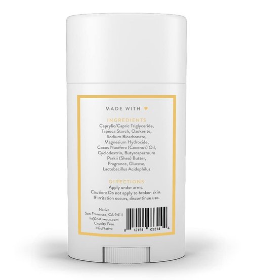 Native Deodorant | Aluminum-Free Odor Control for Men & Women - Buttercream & French Vanilla 2.65oz