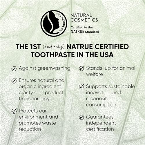 Red Seal Kids Toothpaste - Tutti Frutti Flavor, Fluoride Free, No Synthetic Colors, Paraben & SLS-Free, Vegan, Cruelty-Free, NATRUE Certified - Ideal for Parents Seeking Natural Oral Care, 2.47oz