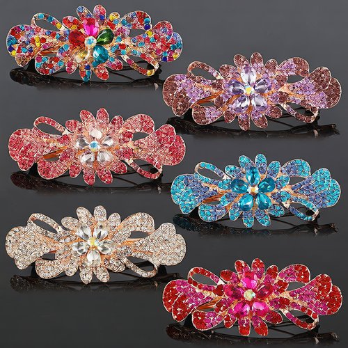 Crystal hair clip