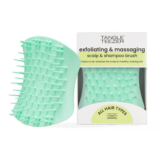 Tangle Teezer Scalp & Shampoo Hairbrush - Exfoliate, Massage & Cleanse for All Hair Types | Mint Color