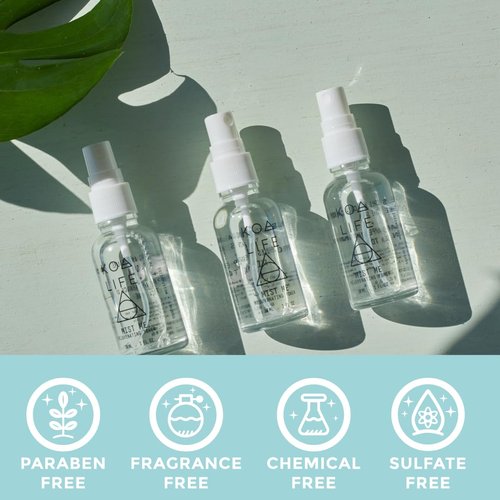Koa Life Mist Me Rejuvenating Toner - Hydrating Anti-Aging Facial Mist with Witch Hazel & Eucalyptus | 1 FL OZ