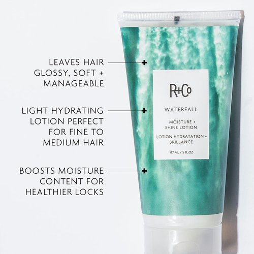 R+Co WATERFALL Moisture + Shine Lotion - Lightweight Hydration & Frizz Control for All Hair Types