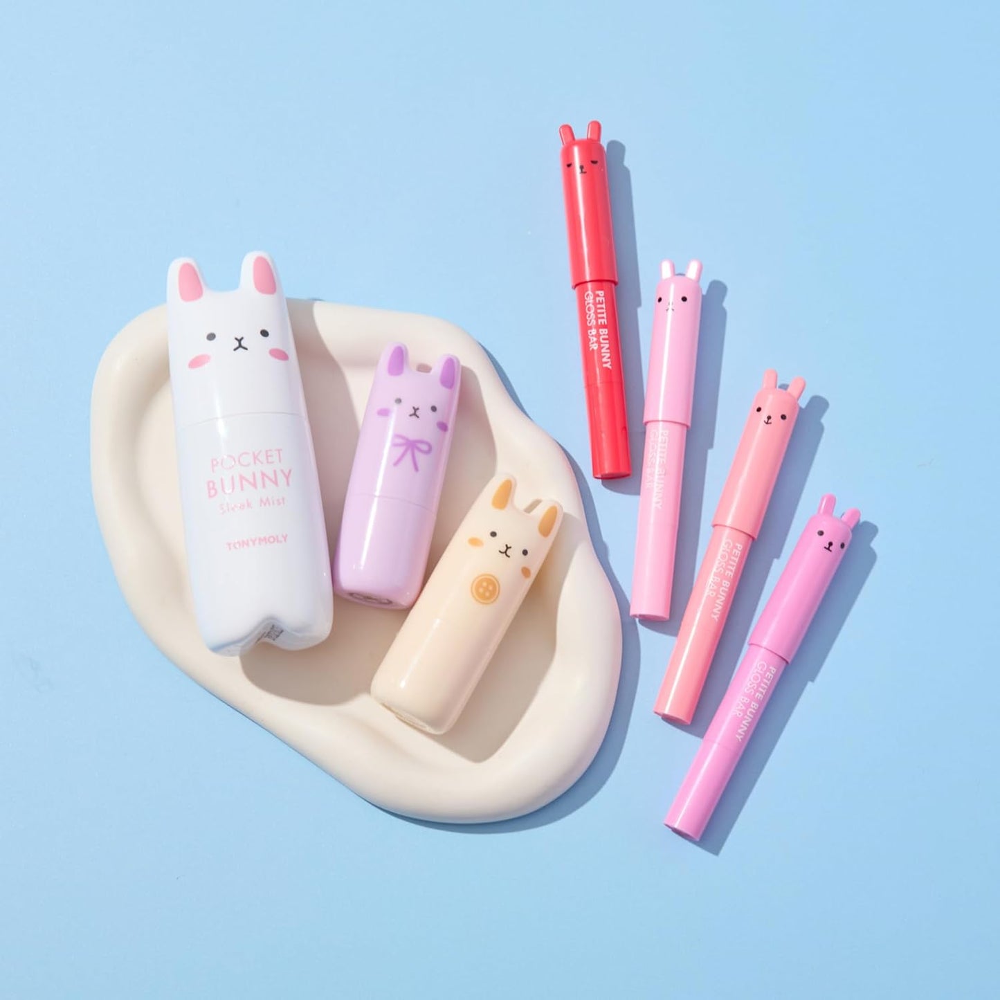 TONYMOLY Pocket Bunny Facial Mist - Hydrating Aloe & Berry Face Spray - Cute Travel Size K-Beauty Essential