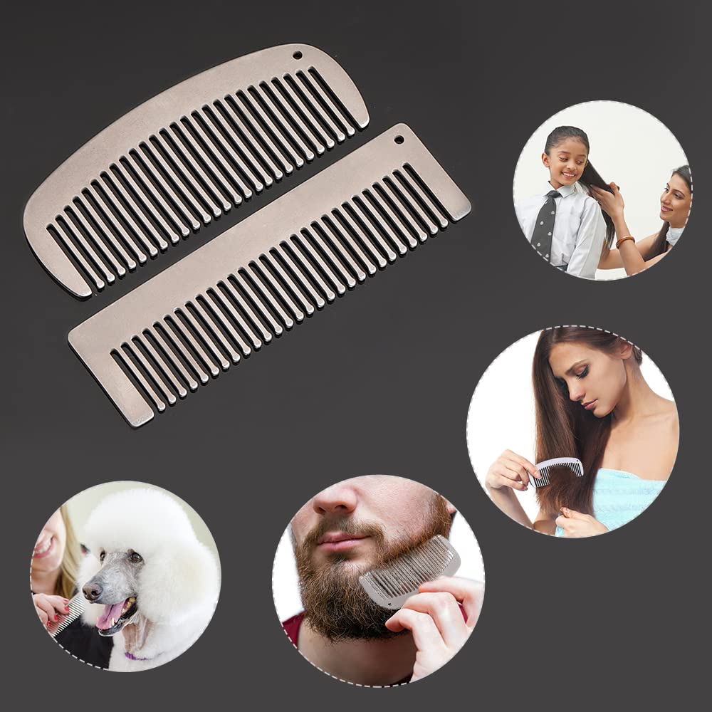 LIXADA Titanium Comb, Hair Beared Comb, Pocket Comb, Anti-Static Smooth Strong Light Heat-Resistant Daily use