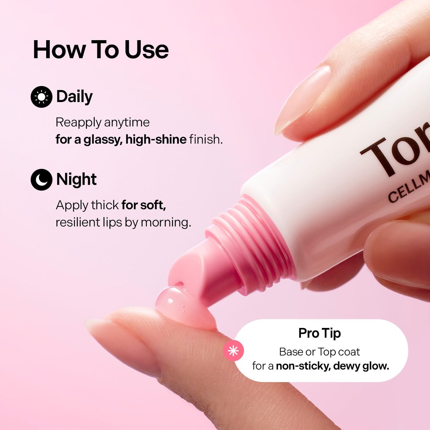 Torriden CELLMAZING Glass-Like Shine Lip Essence, 11ml (0.37 fl.oz) | Weightless Hydration for Smooth, Glossy Lips | 5D Collagen, Peptide, Jojoba Oil | Non-Sticky Korean Lip Care