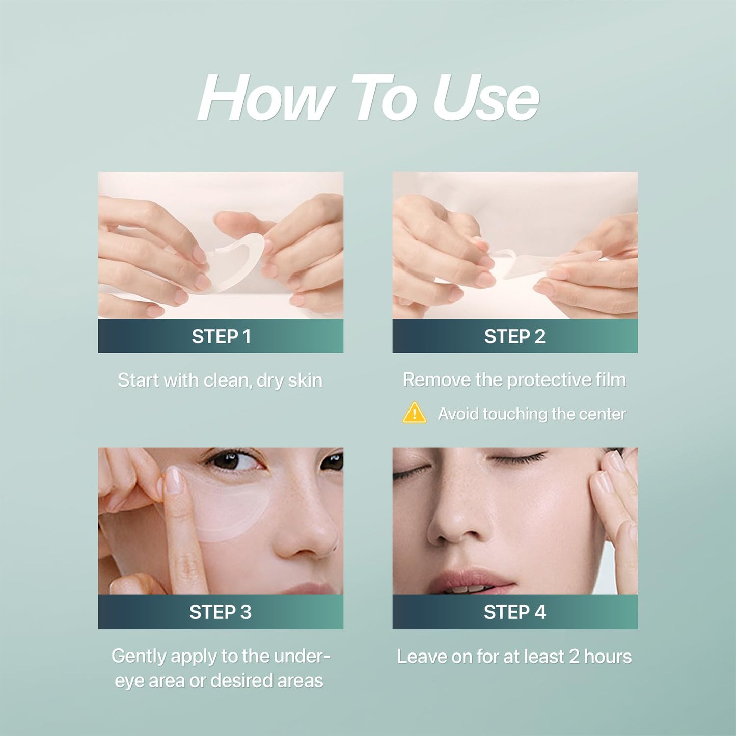 CHARDE Under Eye Patches - Microneedle Eye Mask with Bakuchiol & Hyaluronic Acid for Puffiness (8 Pairs)