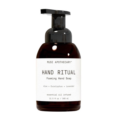 Muse Apothecary Hand Ritual - Nourishing Foaming Hand Soap with Aromatherapy Oils | 11.5 oz Aloe, Eucalyptus & Lavender