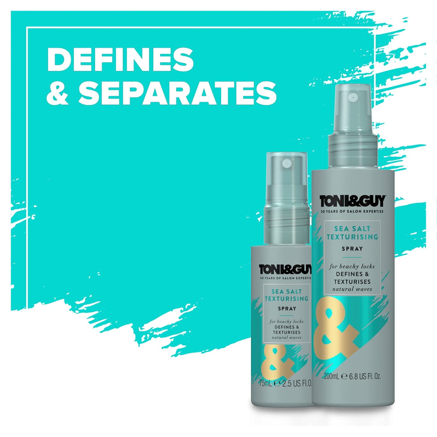 Toni & Guy Sea Salt Spray - Texturizing Hair Spray for Effortless Beach Waves | 6.8 oz