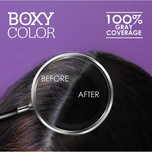 Professional Hair Coloring Kit - Color Reviving Shampoo & Conditioner Set | 100% Gray Coverage | Brown Tone 4.0