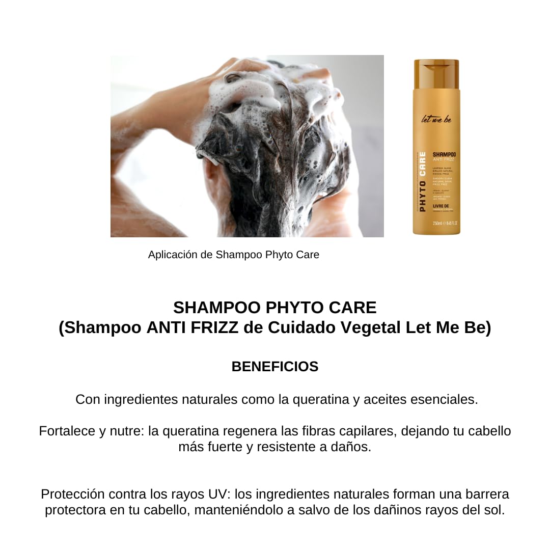Let Me Be Anti-Frizz Shampoo - Phyto Care Formula | 250ml for Smooth, Manageable Hair