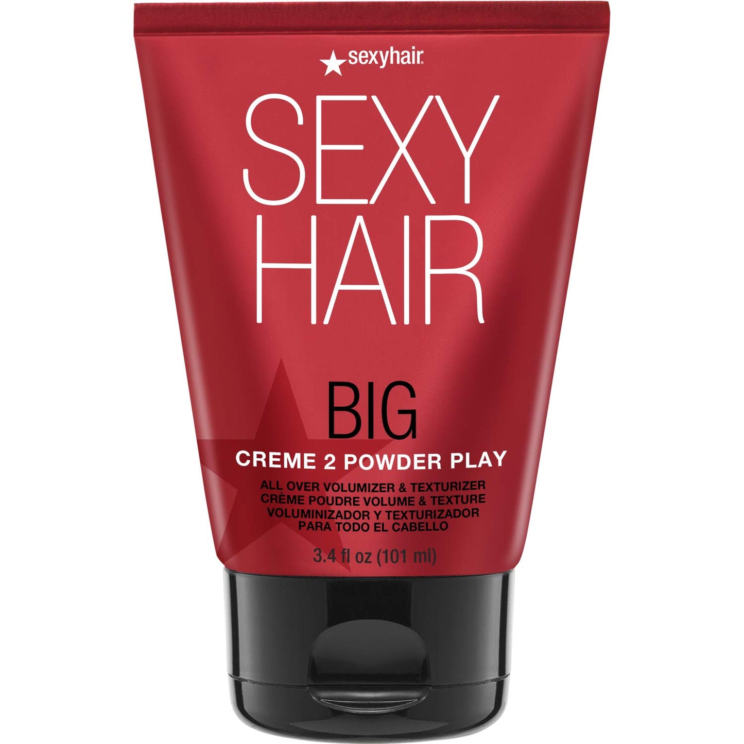 SexyHair Big Creme 2 Powder Play Volumizer & Texturizer - 3.4 Oz | Up to 100% More Volume | All Hair Types