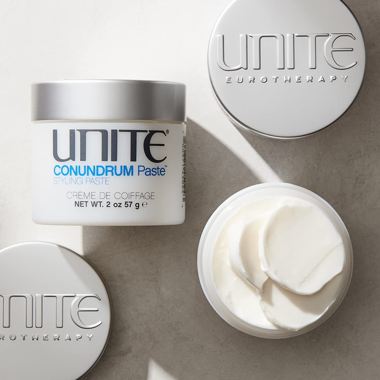 UNITE Hair Conundrum Paste - Hybrid Styling Cream for Moldable Texture & Flexible Hold - 2 Oz
