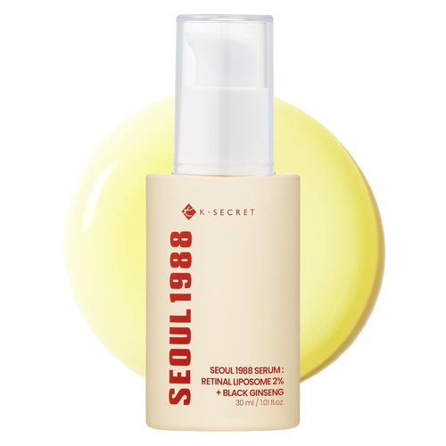 K-SECRET SEOUL 1988 Retinal Serum - Advanced 2% Retinal Liposome & 58% Black Ginseng Extract | Anti-Aging & Skin Texture Care, 30ml / 1.01 fl oz