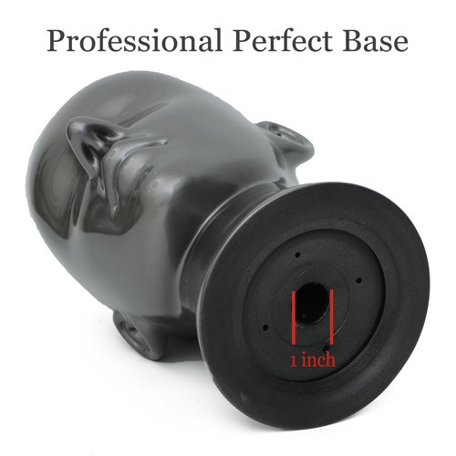 AMLUCKS Male Mannequin Head Professional PVC Manikin Head for Display Wigs Hats Headphone Mask Sunglasses Scarf Jewelry Display Stand (Light Grey)