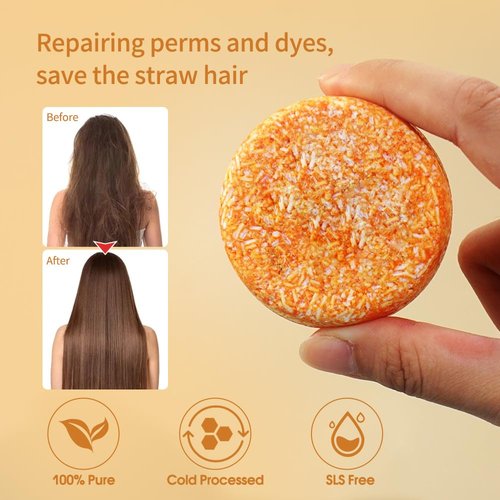 LIYALAN Shampoo Bar - Deep Cleansing Solid Soap for Fine Oily Hair | Rosemary & Jasmine (2 Pack)