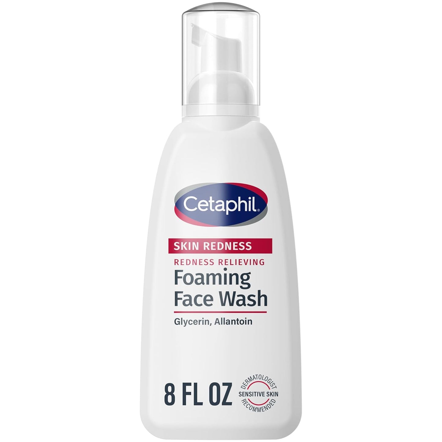 Cetaphil Redness Relieving Foaming Face Wash - Gently Cleanses & Calms Sensitive Skin | 8 Fl Oz