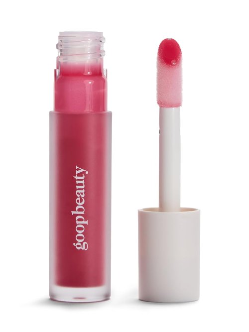 Goop Beauty Hydra-Barrier Gel Gloss - Hydrating Lip Gloss with Hyaluronic Acid & Vitamin E | Tulip - Sheer Hot Pink | 0.13 oz