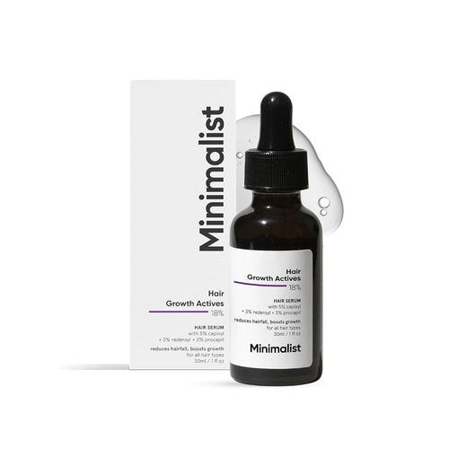 Minimalist Hair Density Serum 18% - Procapil, Capixyl & Anagain for Hair Fall Control | 30 ml